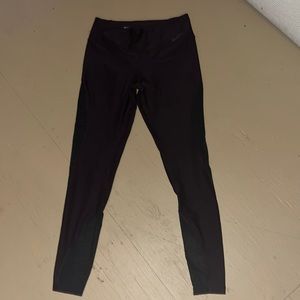 Nike Dark Purple Mesh Leggings Size Medium